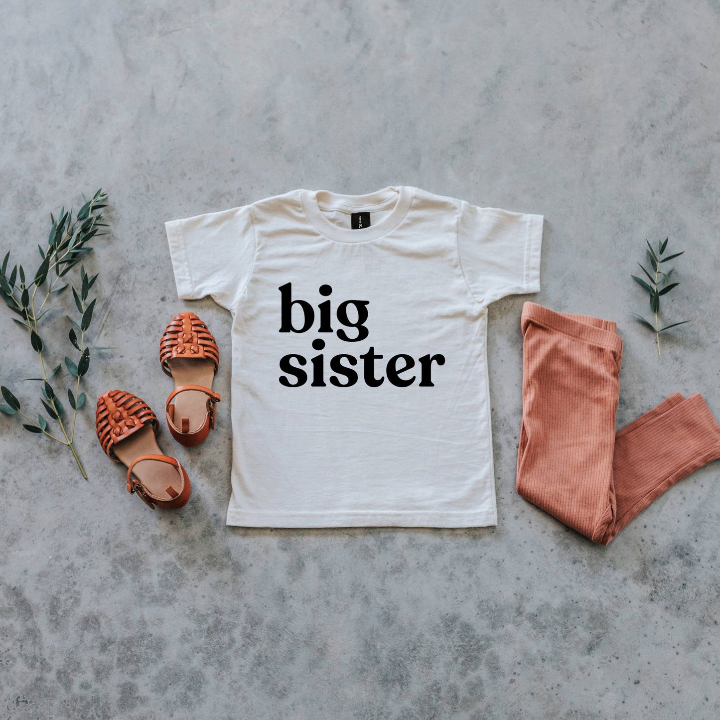 Big Sister Cream Organic Kids Tee