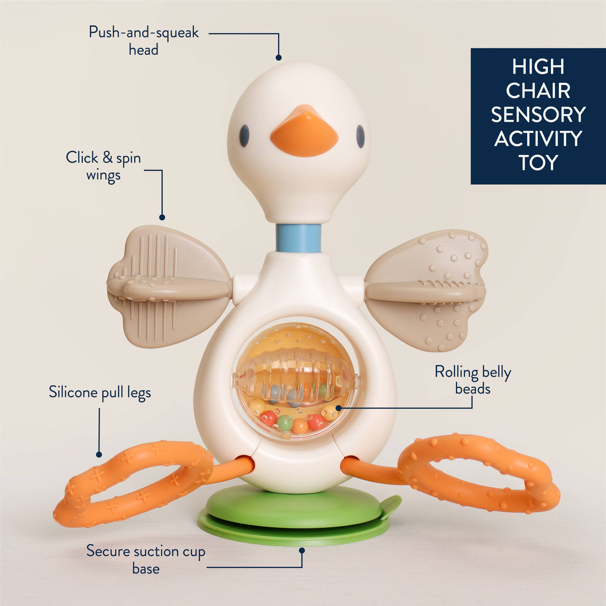 High Chair Sensory Toy Goose