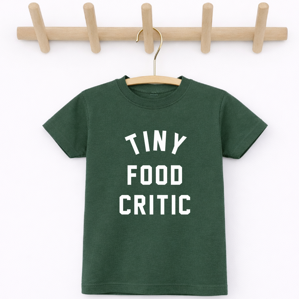 Tiny Food Critic Funny Toddler Shirt