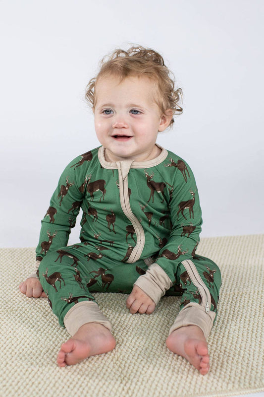 Deer Zip PJs