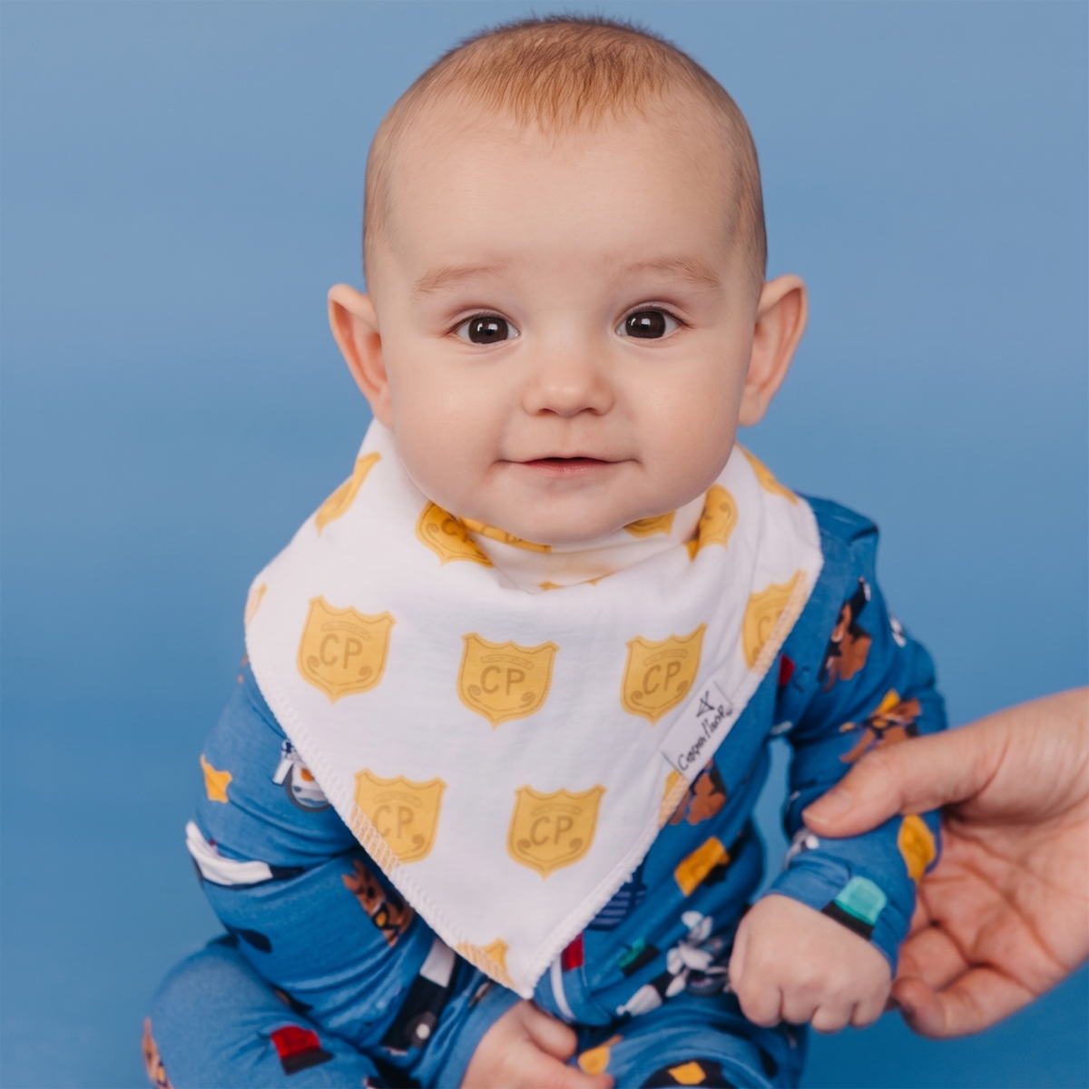 Copper Pearl - 4 Pack Baby Bandana Bibs - Police Officer