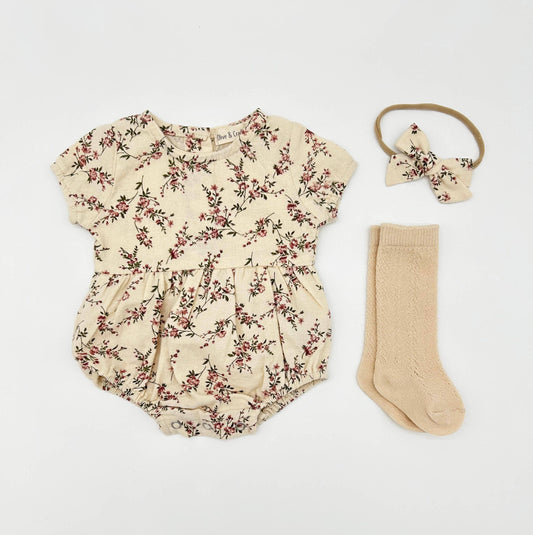 Anessa Romper Set: 2pc + Sand socks