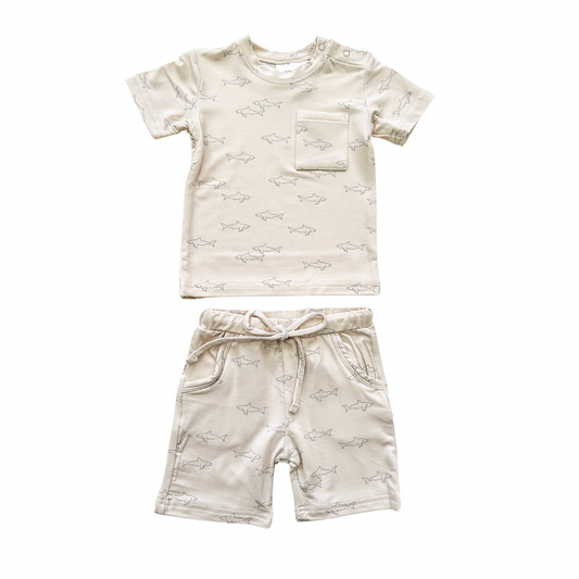 Two-Piece Short Set - Sharks