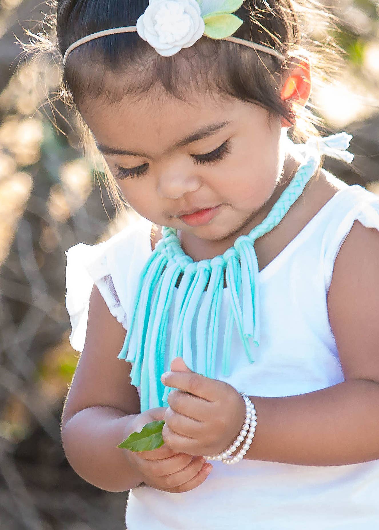 Sterling Silver Double-Strand Kids Pearl Bracelet