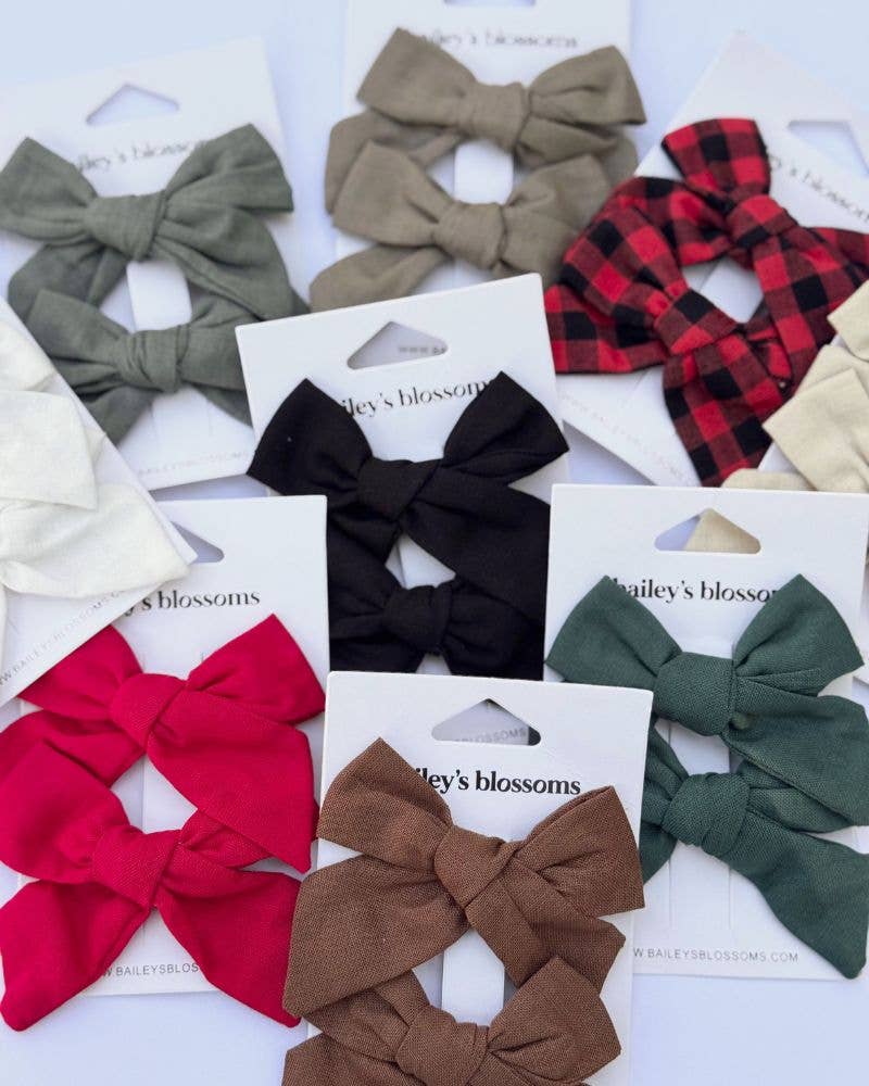 Linen Cotton Piggie Sets - Black