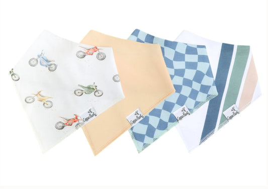Ryder Bandana Bib Set (4-pack)