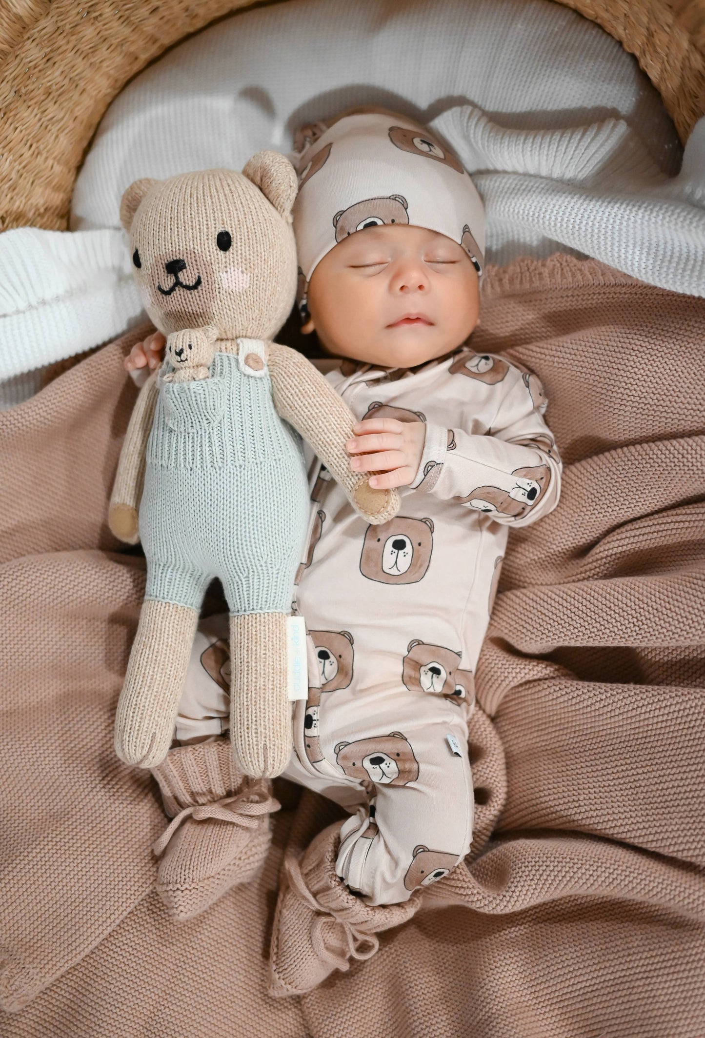 Zipper Romper - Brown Bear