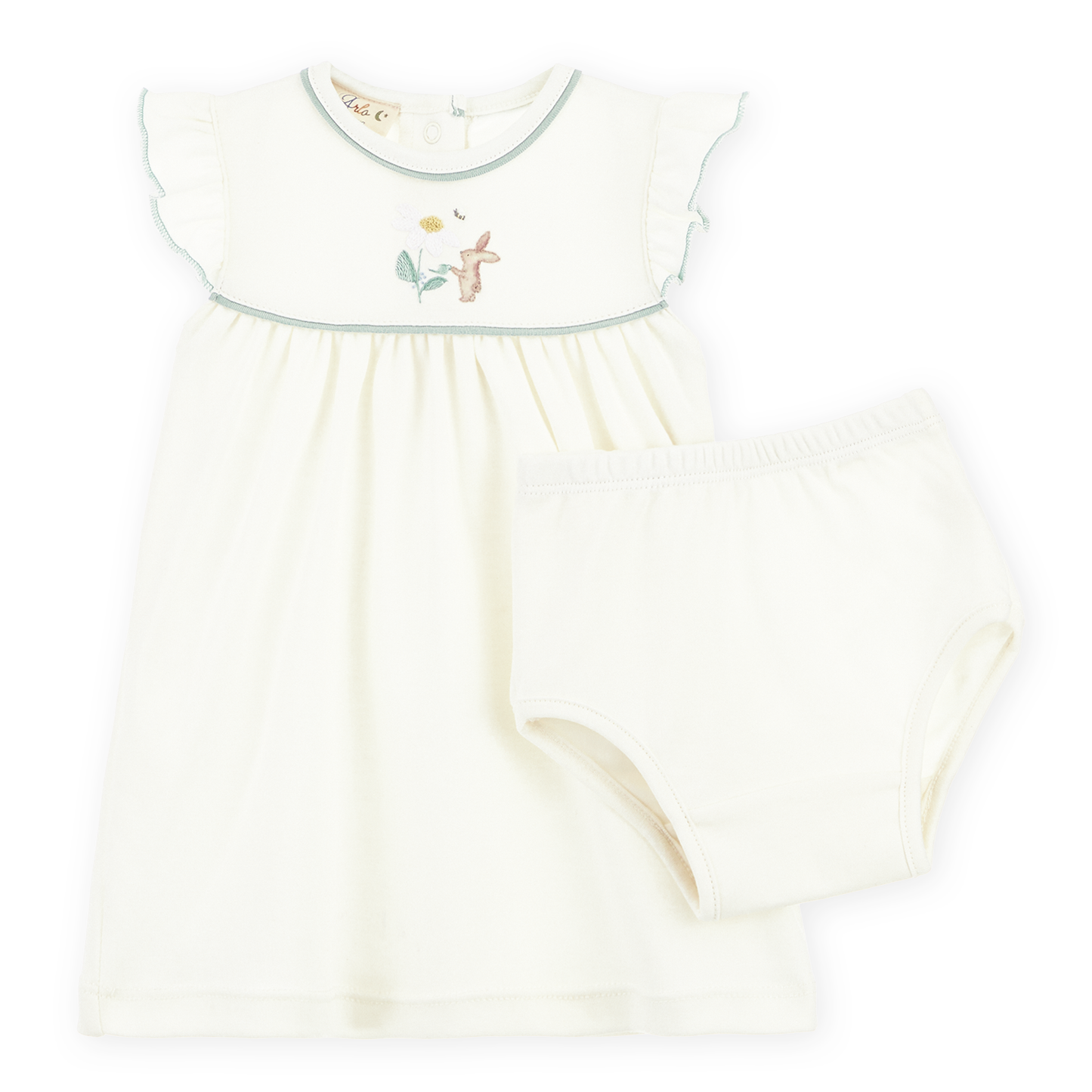 Bunny Embroidered Dress