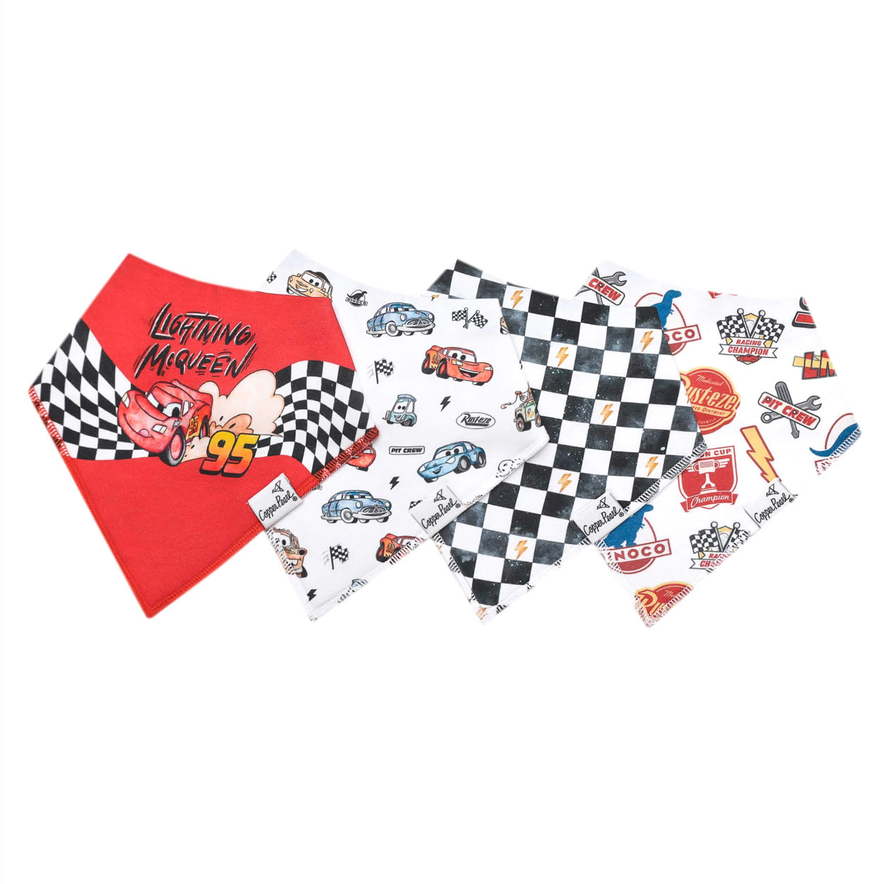 Disney Pixar Cars Bandana Bib Set (4-pack)