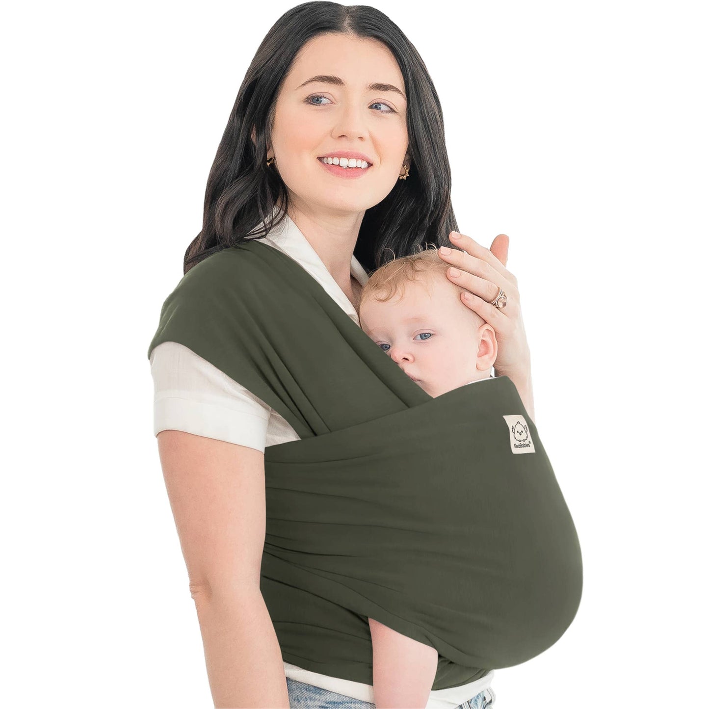 KeaBabies Original Baby Wrap Carrier: Olive