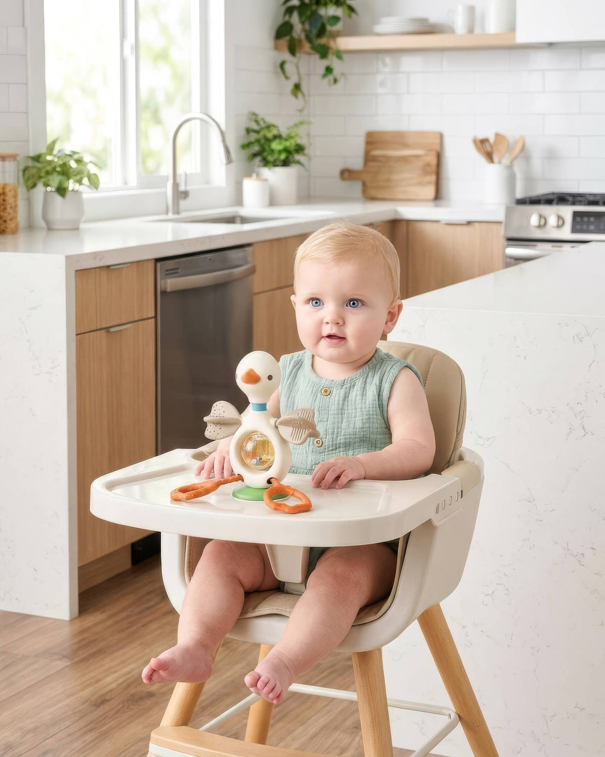 High Chair Sensory Toy Goose