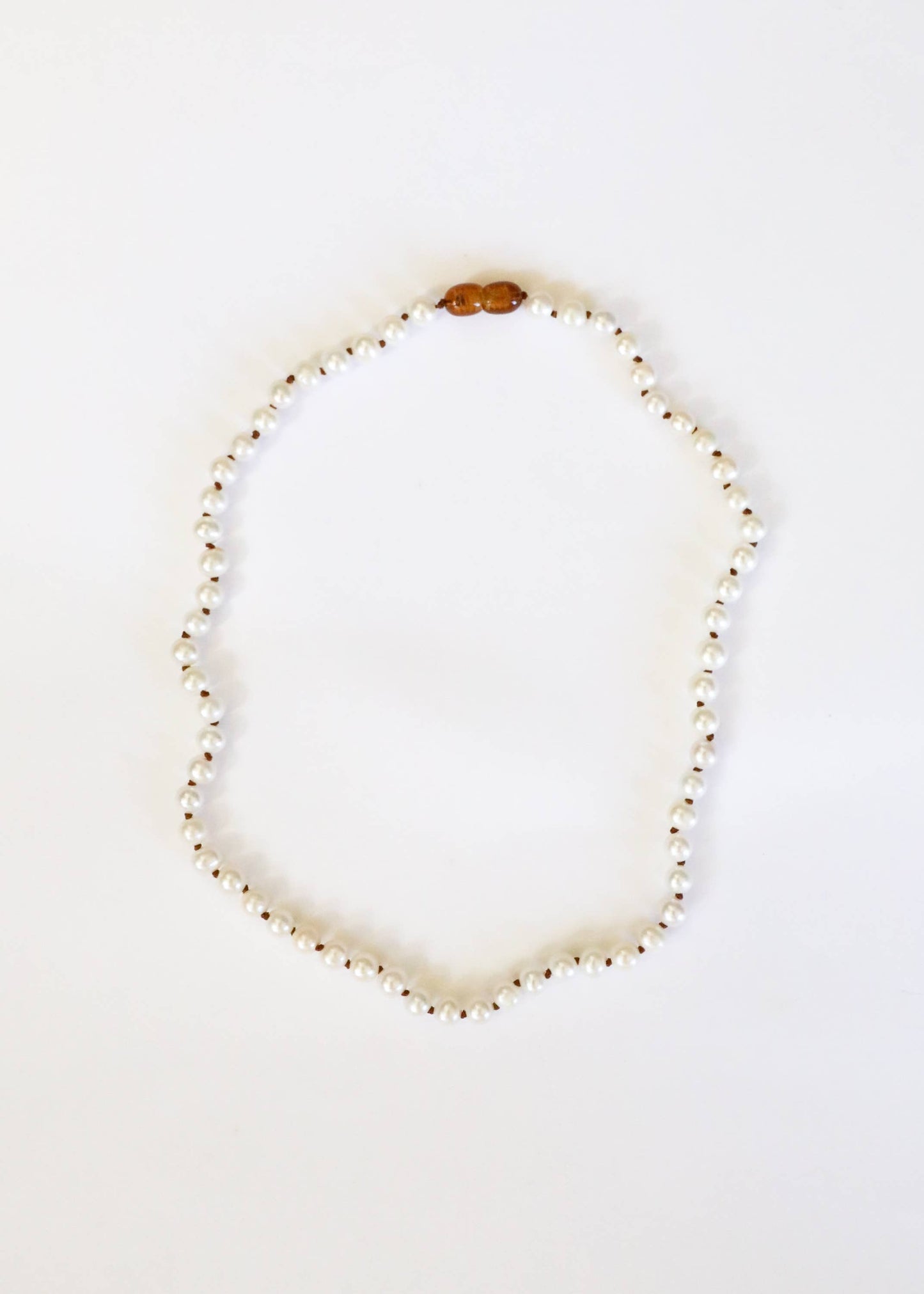 Pure Gemstone + Pearl Beaded Necklace :13"