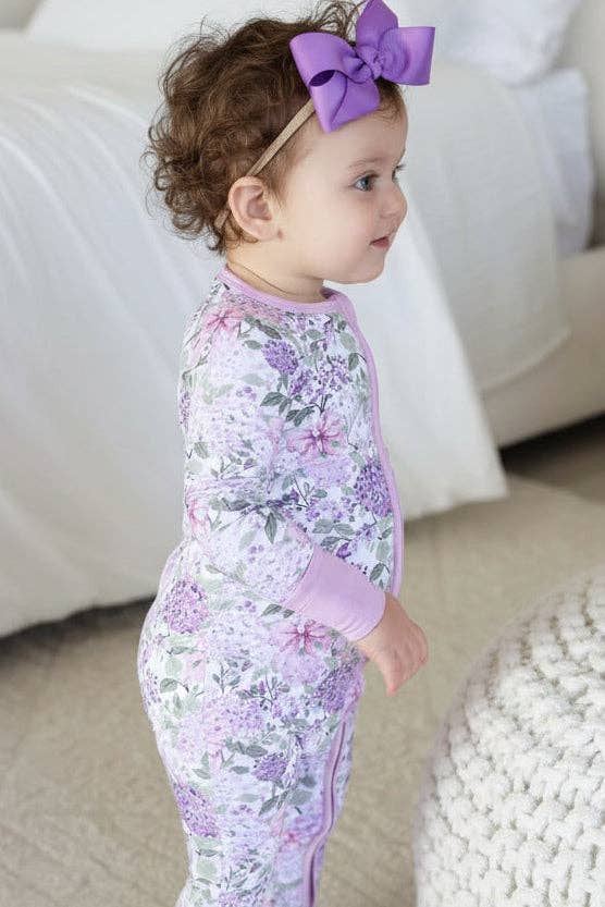 Convertible Zip Romper | Lavender Lullaby
