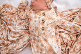 Knotted Baby Gown - Flower Garden: Gown Only