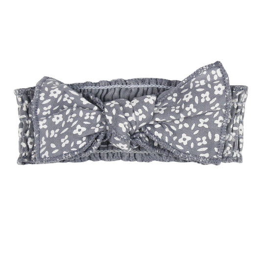 Smocked Headband: Blueberry Floral