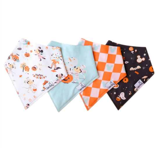 Mickey Mouse's Boo Bash Bandana Bib Set (4-pack)