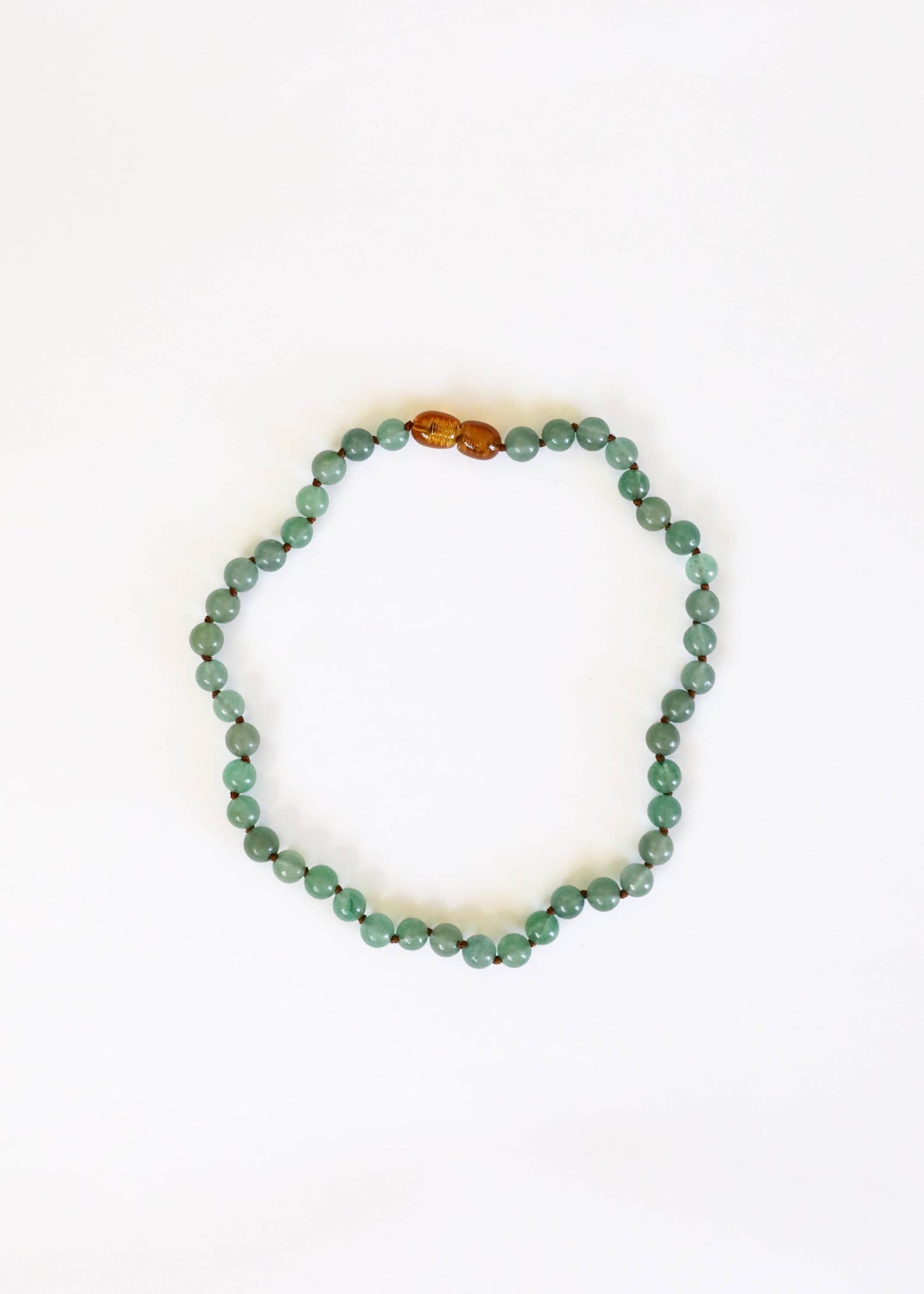 Pure Gemstone + Aventurine Beaded Necklace :13"