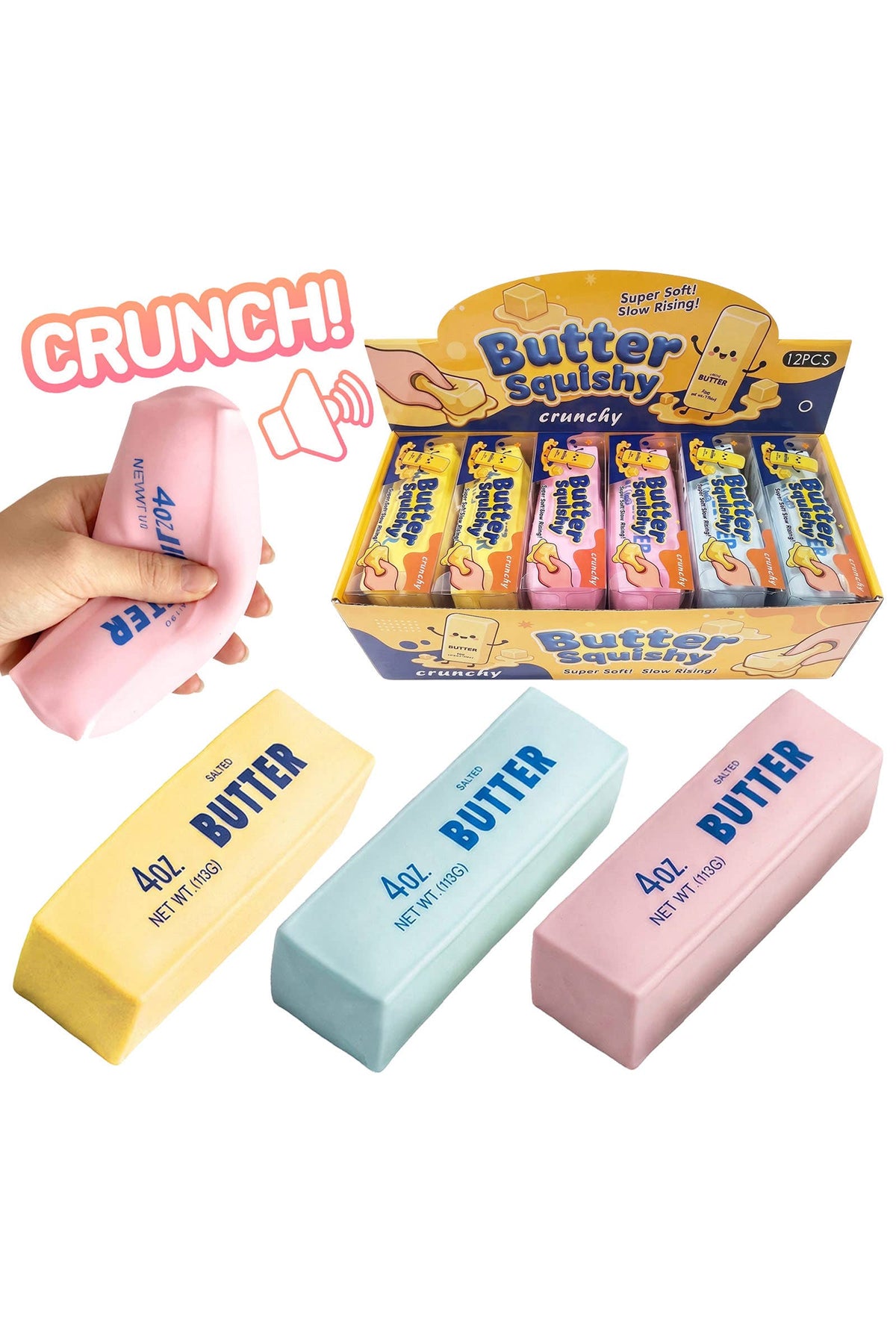 Butter Crunchy Bead Slime Filled Squishy