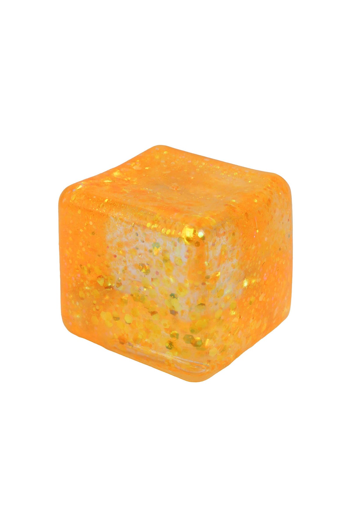 Iridescent Glitter Cube Maltose Putty Filled Squishy
