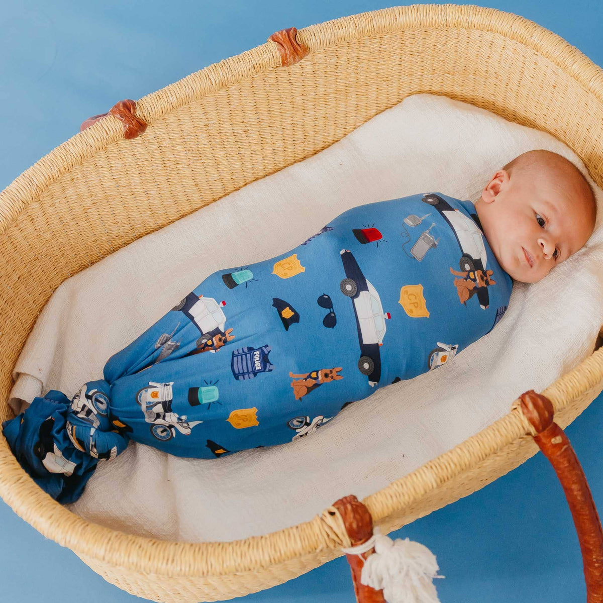 Copper Pearl - Bamboo Swaddle - Police Officer