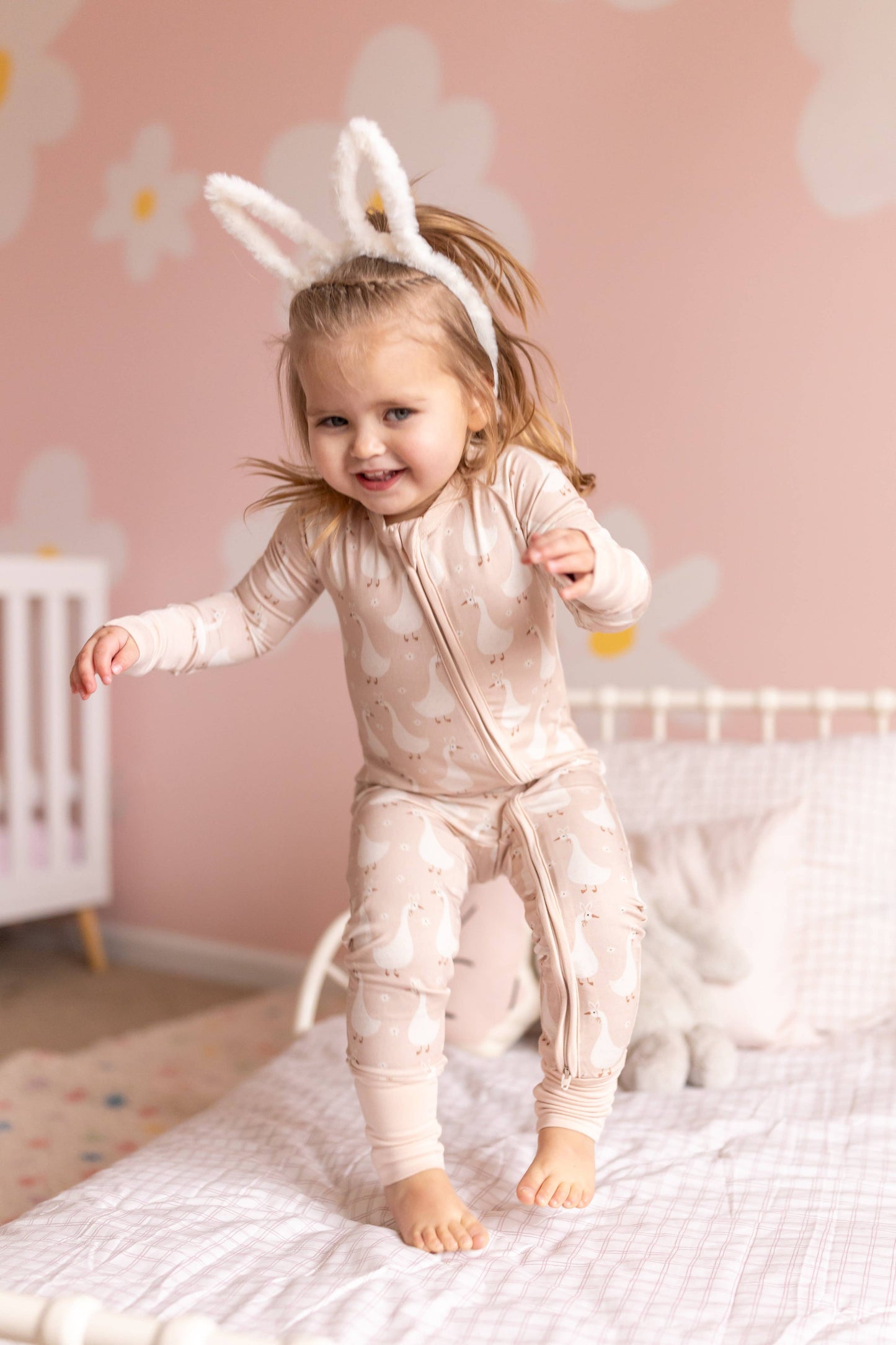 Silly Goose on the Loose Bamboo Zippy Romper: