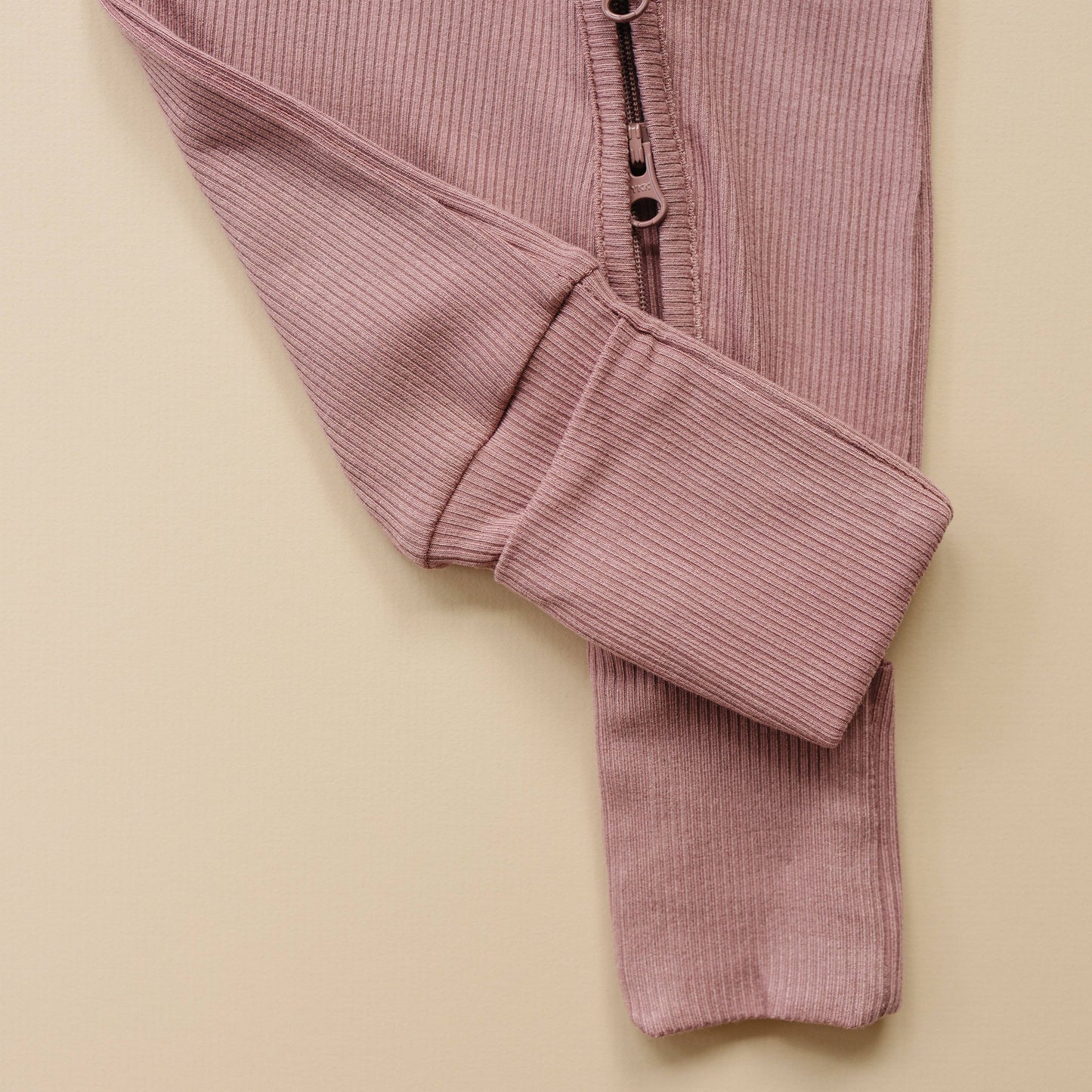 Ribbed Bamboo Zippy Romper - Huckleberry