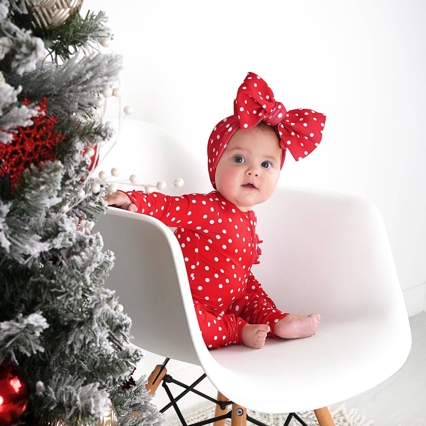 Ruffle Zip Polka Dot Sleeper