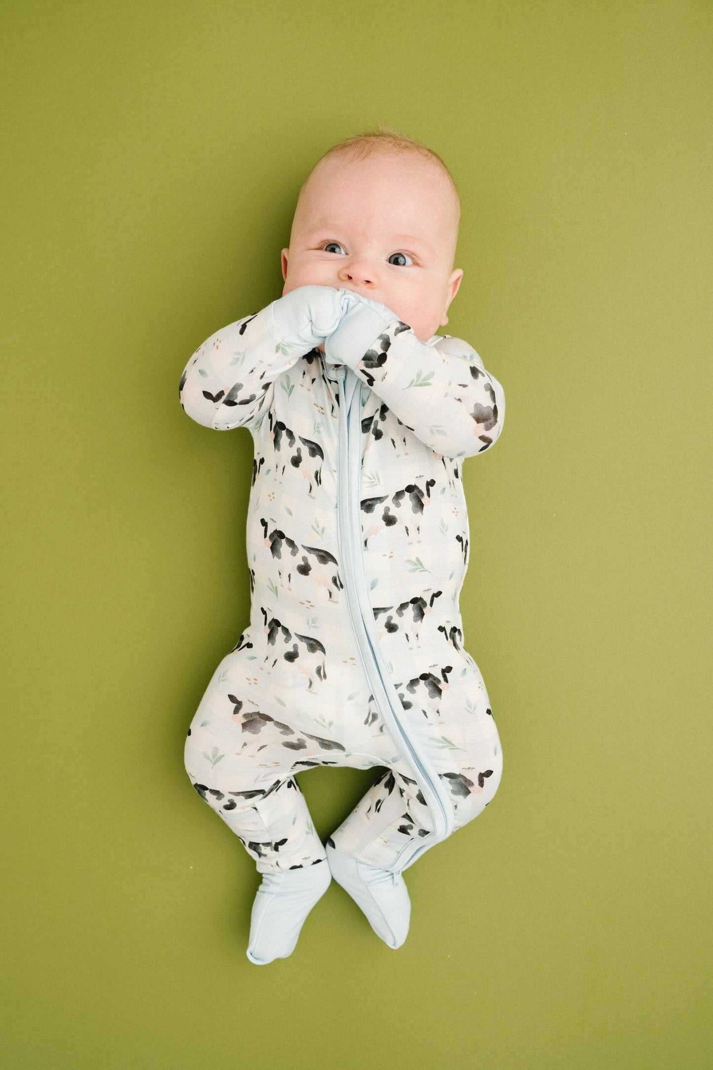 Little One Shop - Dairy Cow Bamboo Sleeper: Preemie