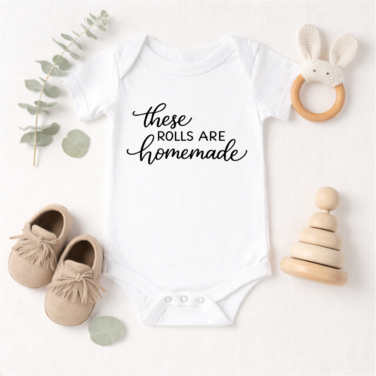 These Rolls are Homemade Baby Onesie