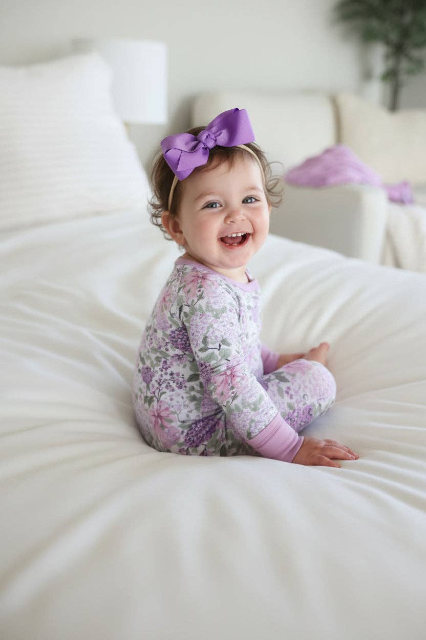 Convertible Zip Romper | Lavender Lullaby