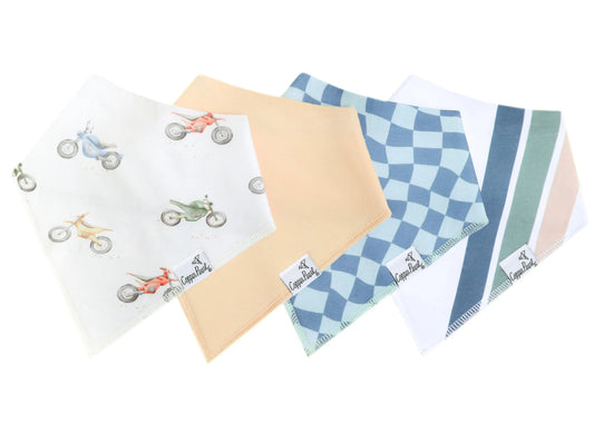 Ryder Baby Bandana Bib Set (4-pack)