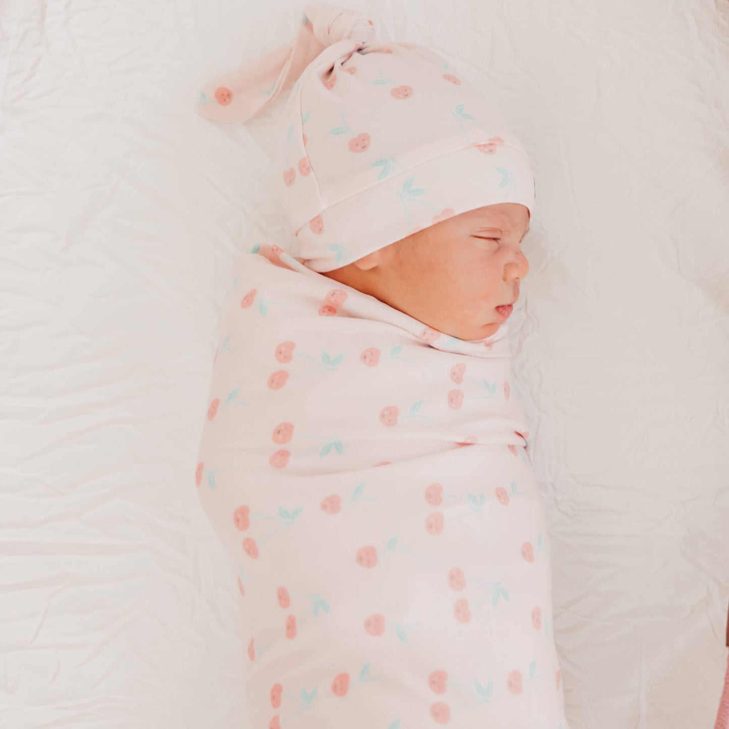 Copper Pearl - Knit Swaddle Blanket - Cheery
