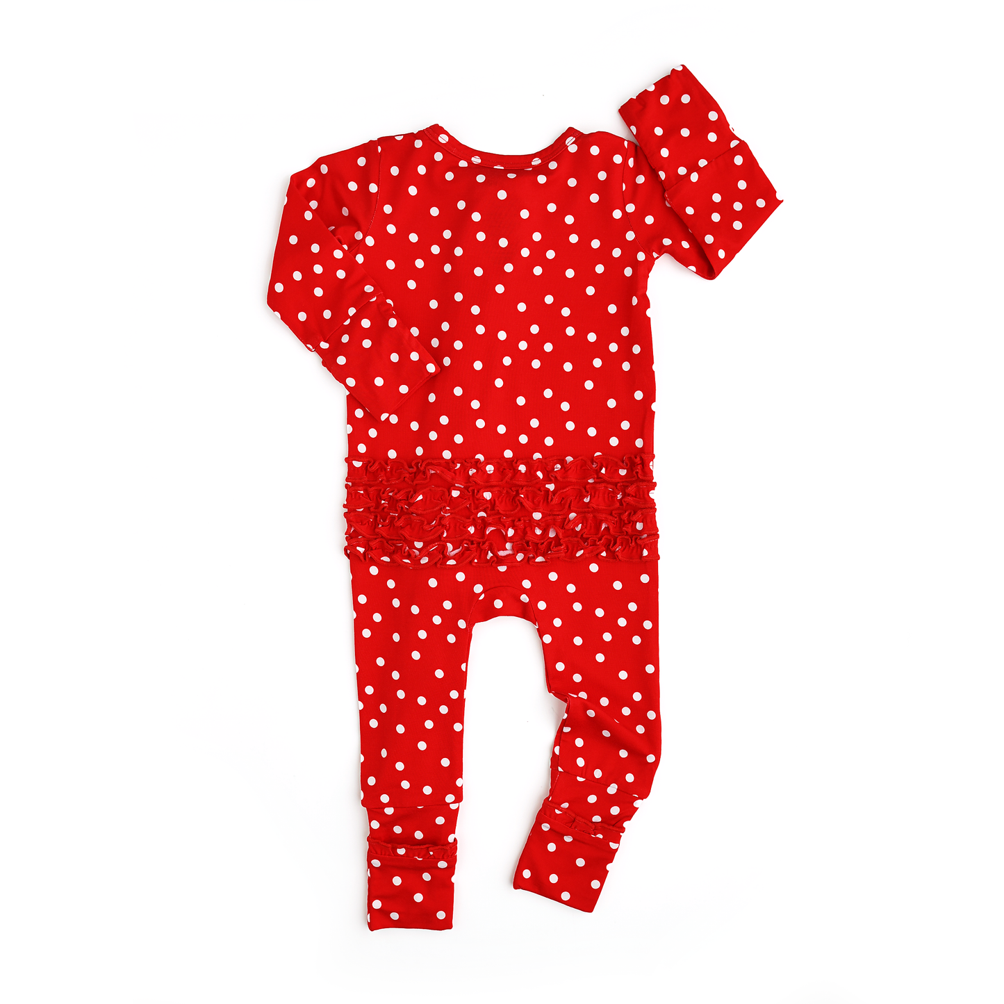 Ruffle Zip Polka Dot Sleeper