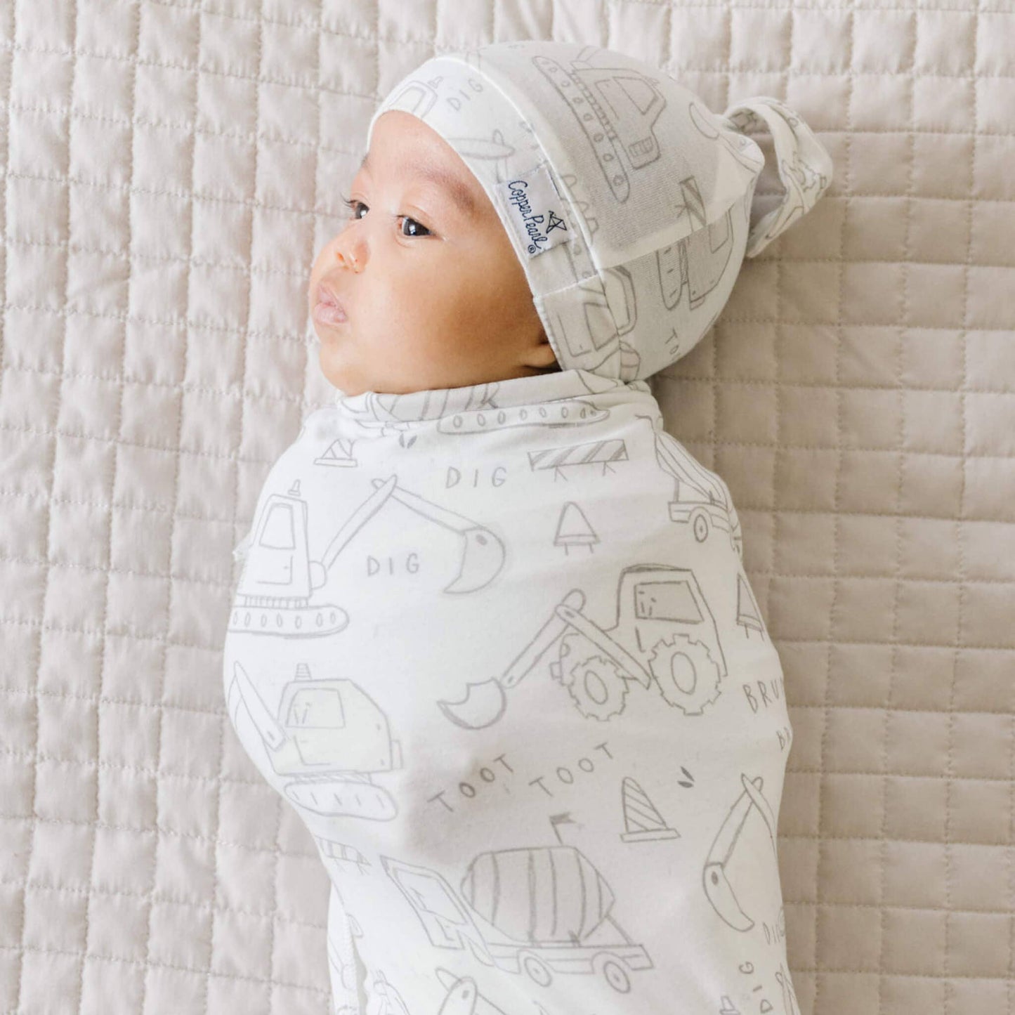 Copper Pearl - Knit Swaddle Blanket - Gage