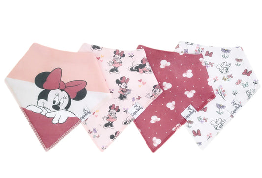 Minnie Mouse Bandana Bib Set (4-pack)