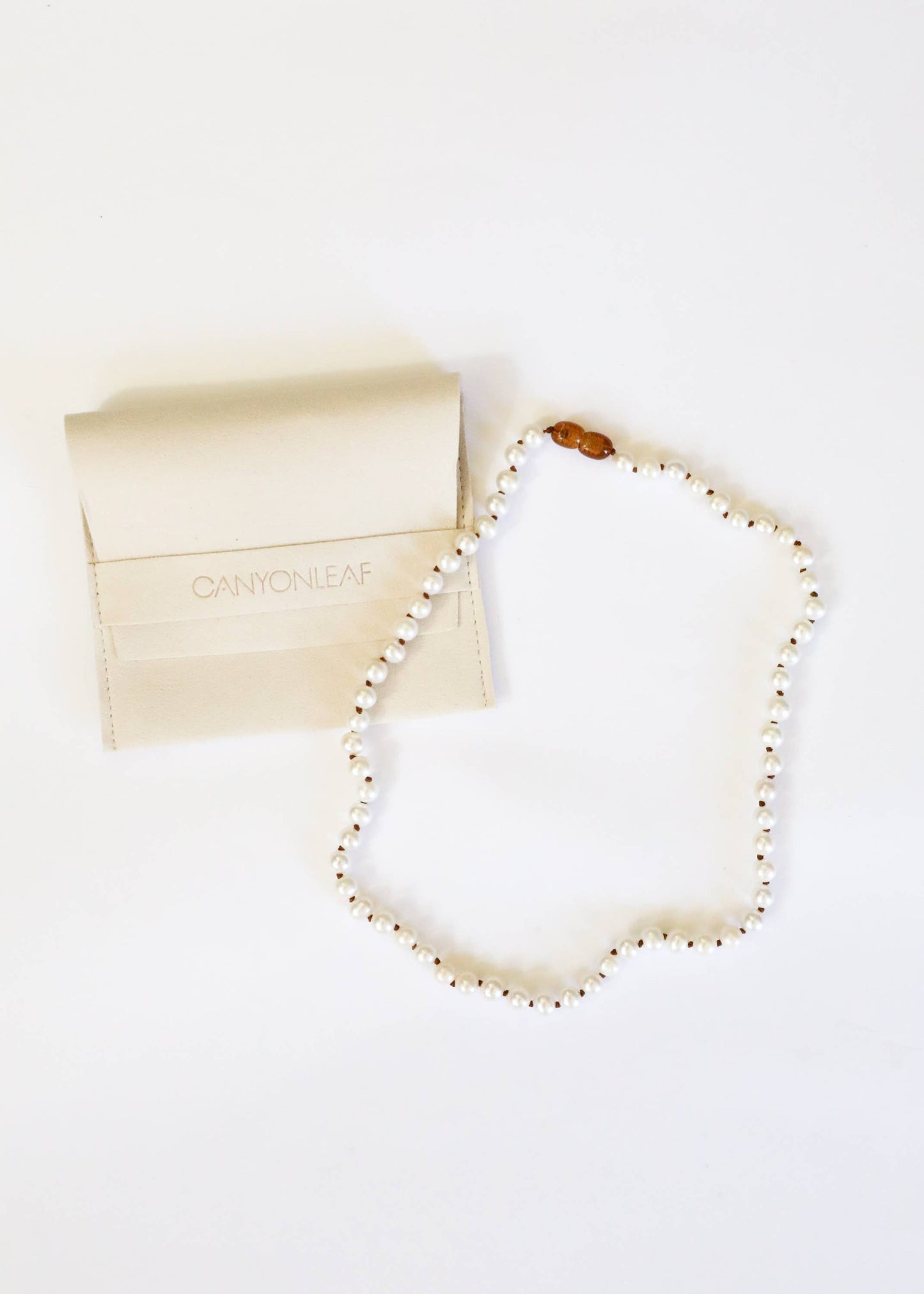 Pure Gemstone + Pearl Beaded Necklace :13"