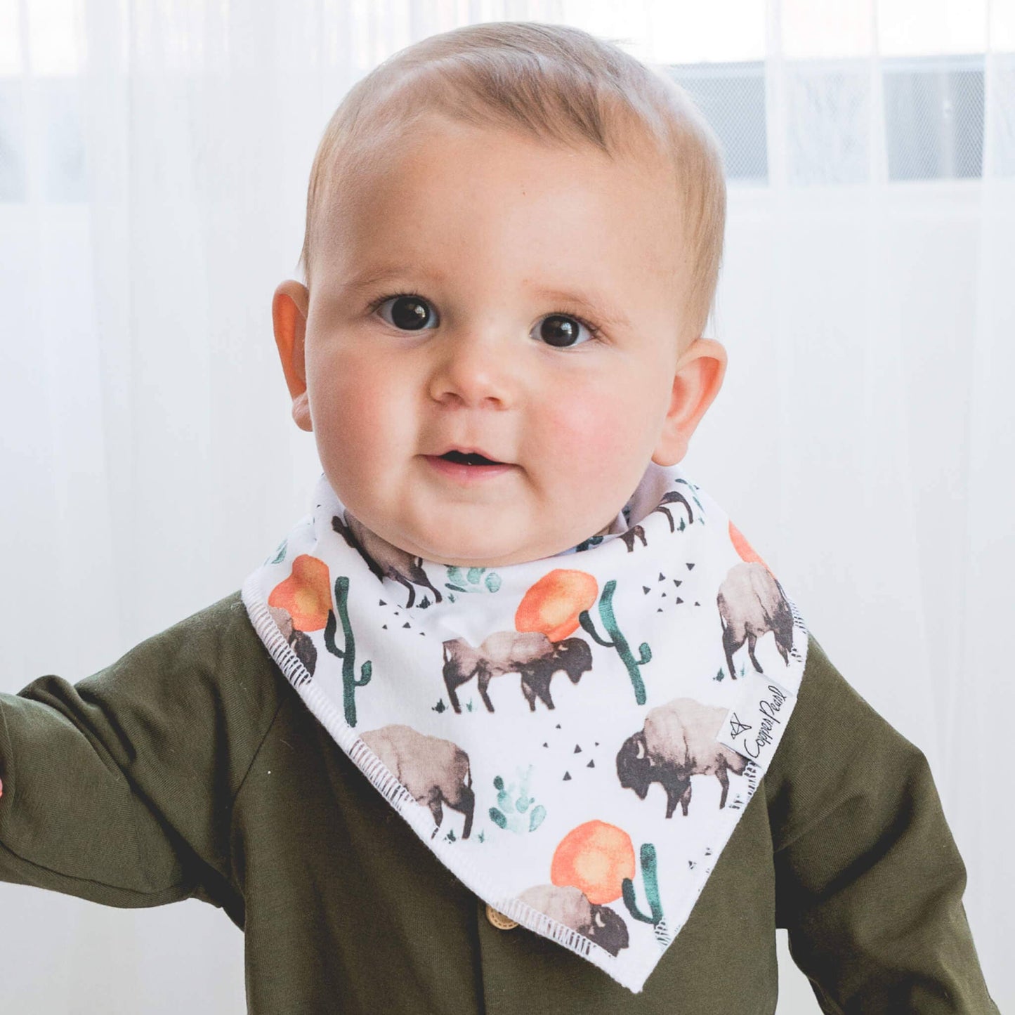 Baby Bandana Bibs - Bison