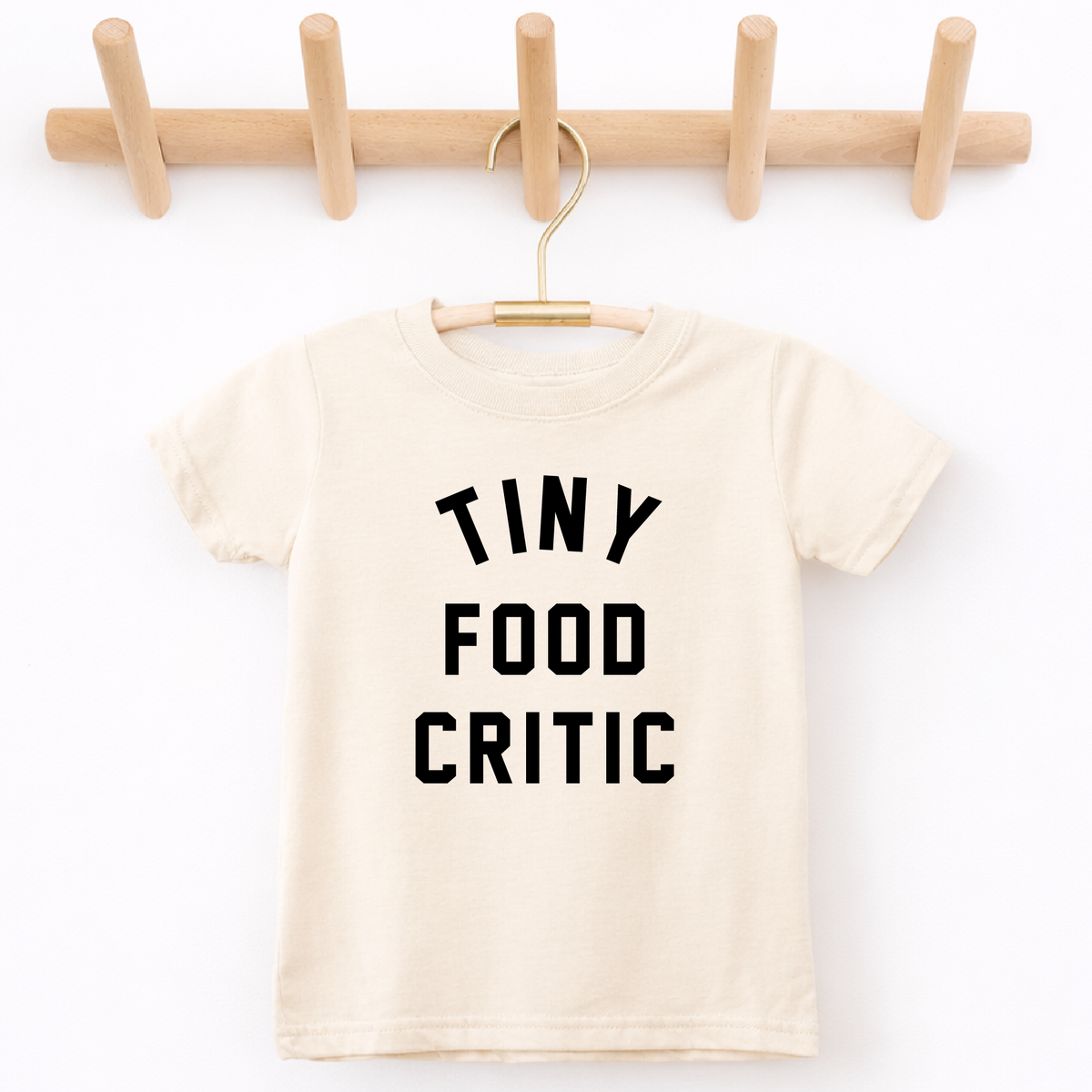 Tiny Food Critic Funny Toddler Shirt