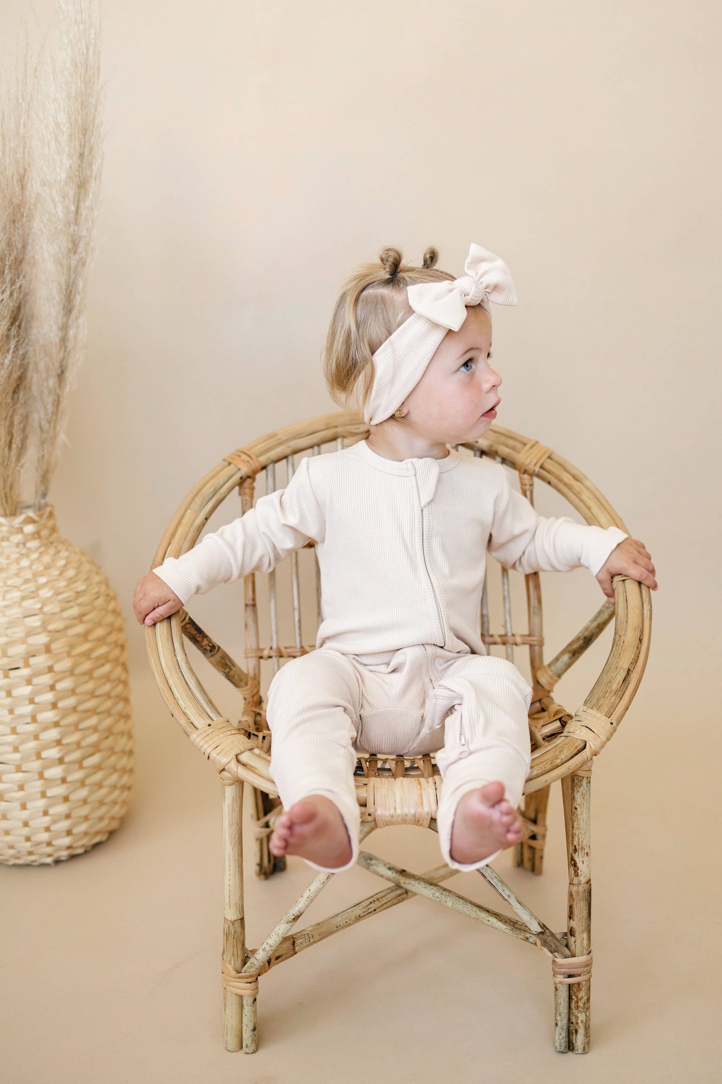 Ribbed Bamboo Zippy Romper - Huckleberry