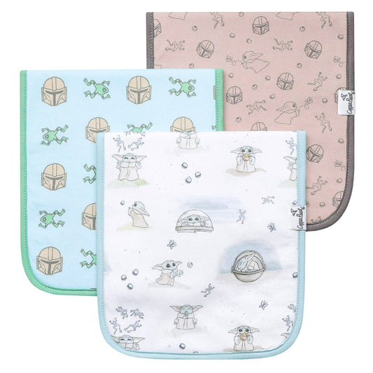 Copper Pearl - 3 Pack Premium Burp Cloths - Star Wars Grogu