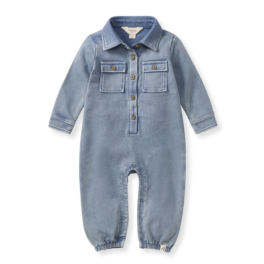 Acid Wash Jumpsuit: Flint