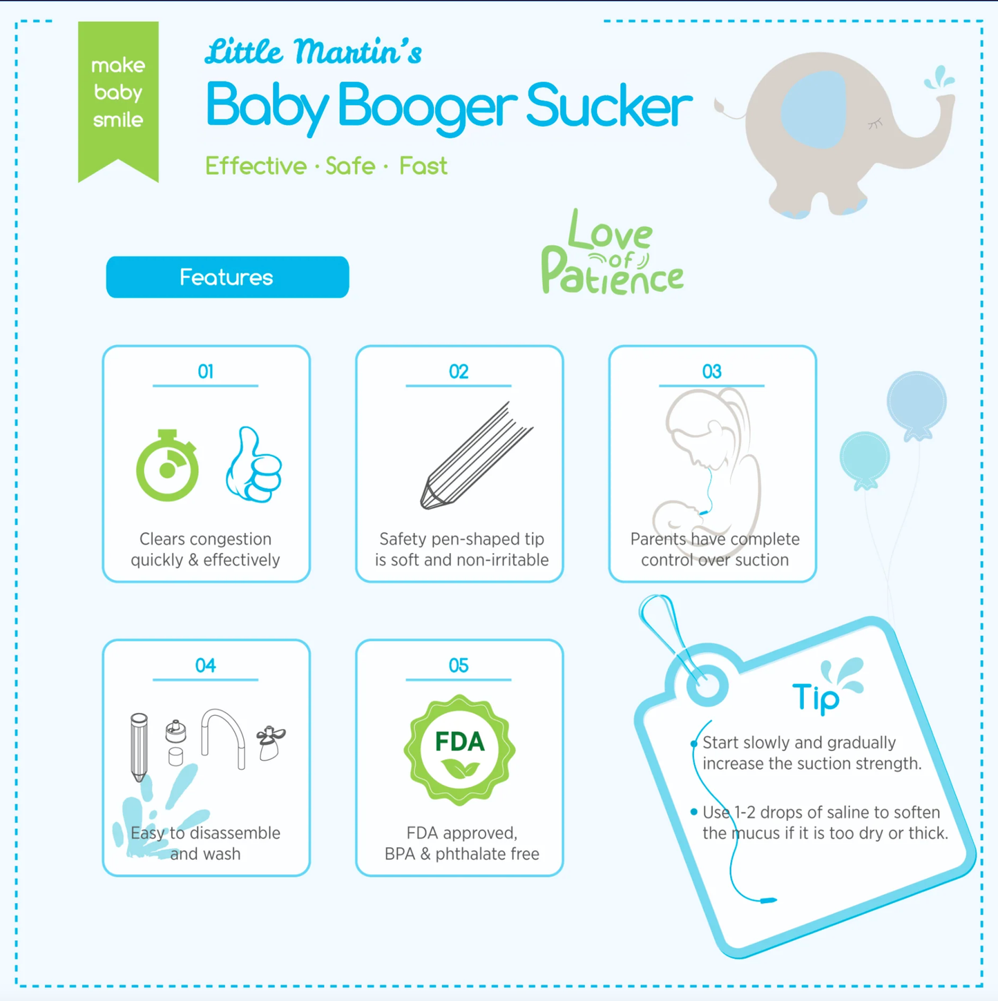 Baby Booger Sucker (Blue)