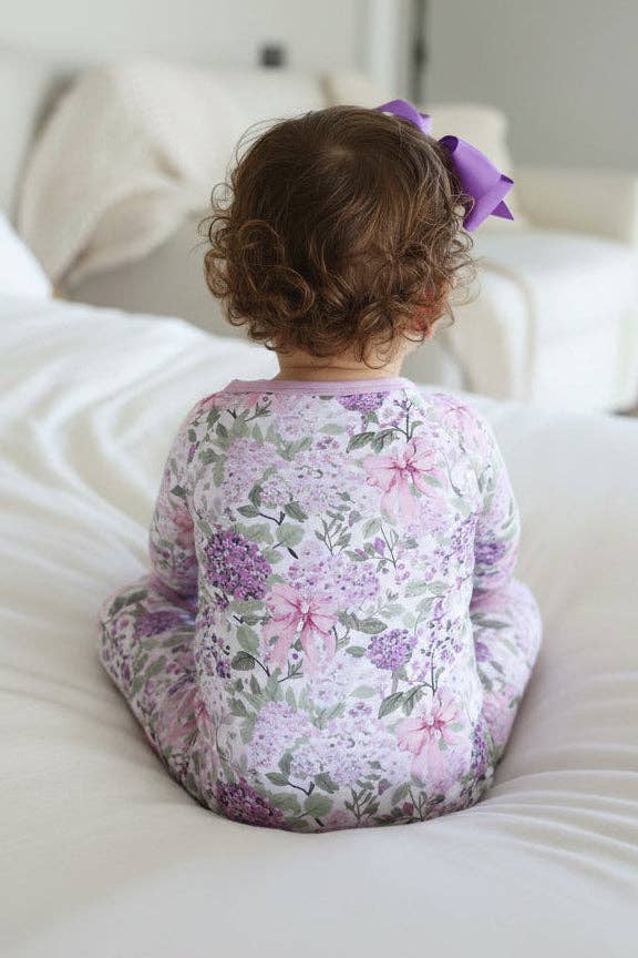 Convertible Zip Romper | Lavender Lullaby