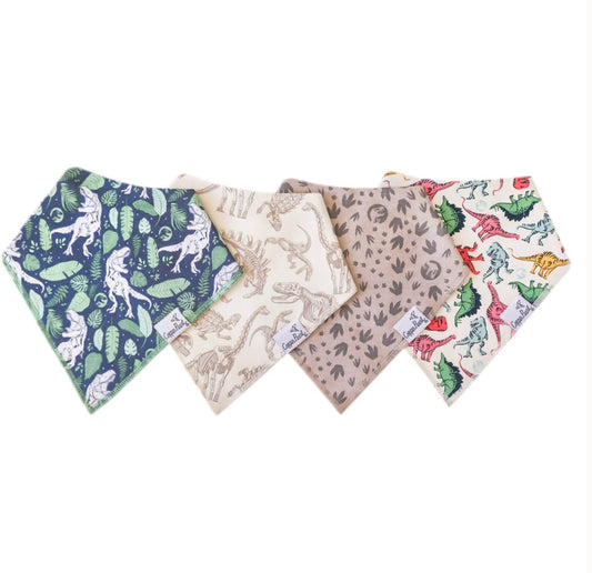 Jurassic Park Bandana Bib Set (4-pack)