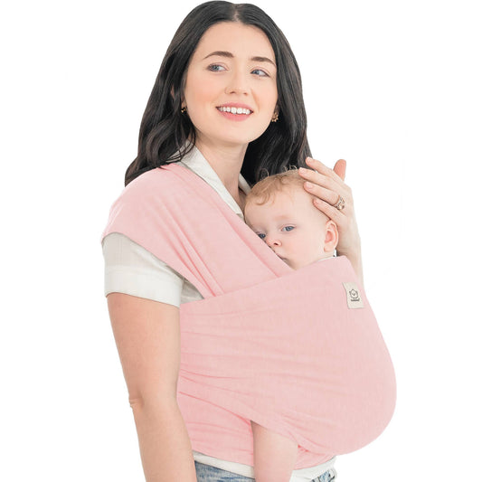 KeaBabies Original Baby Wrap Carrier: Dusty Pink