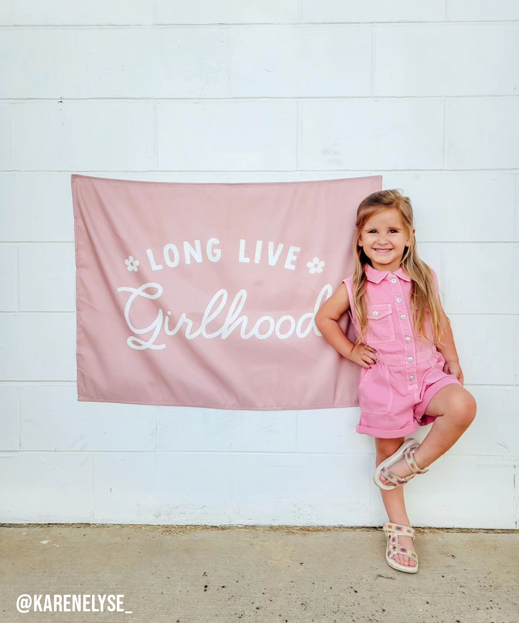 Long Live Girlhood Banner 36x26"