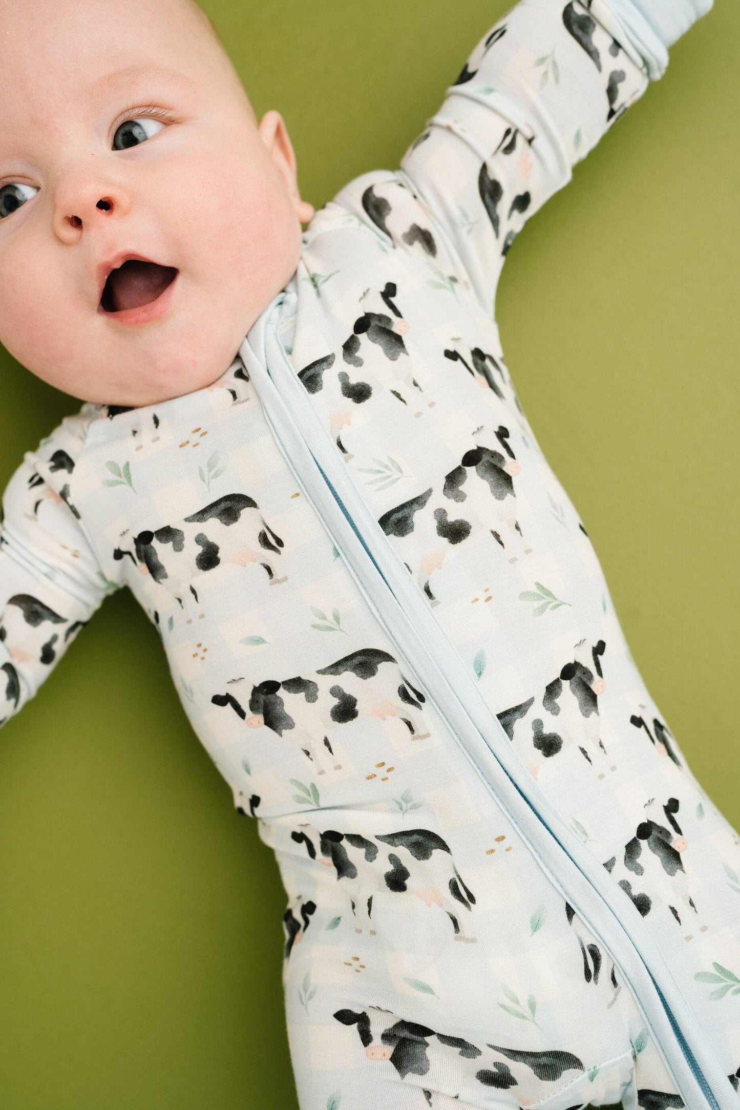 Little One Shop - Dairy Cow Bamboo Sleeper: Preemie