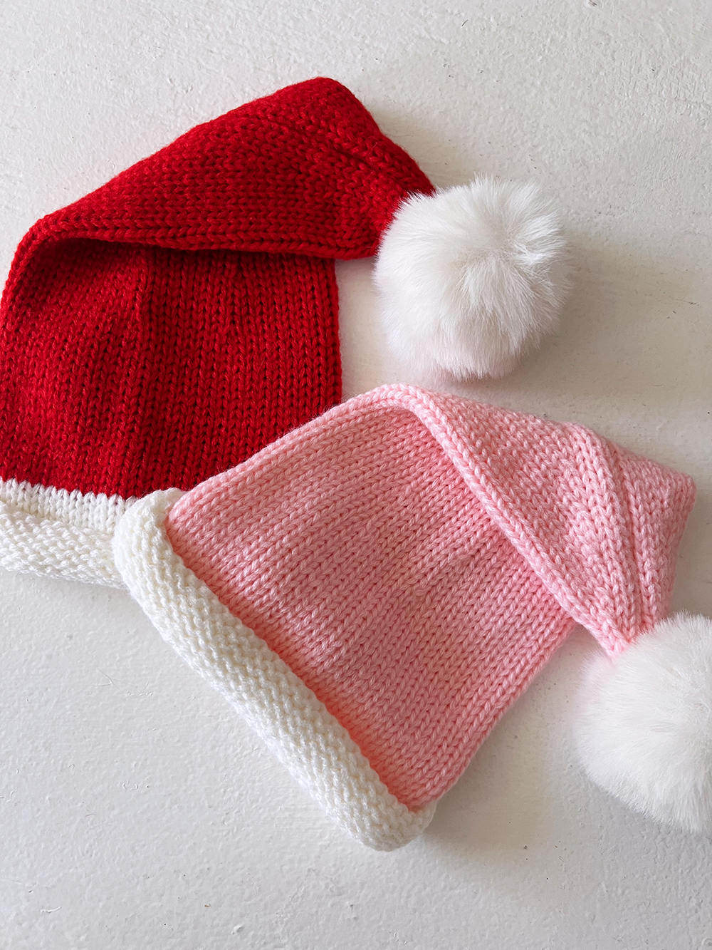 Santa Knit Hat,Pink