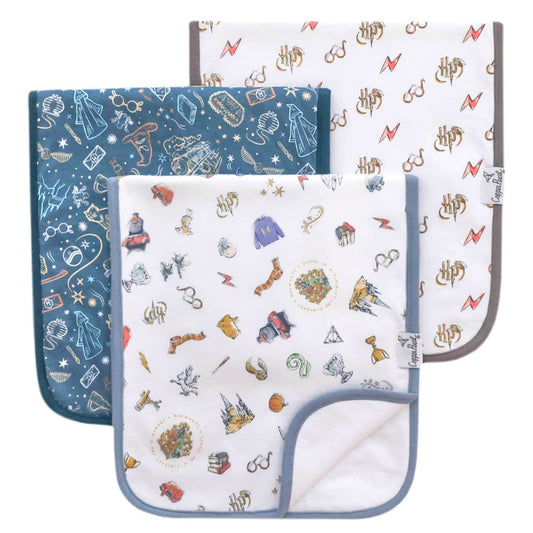 Copper Pearl - 3 Pack Premium Burp Cloths - Wizarding World