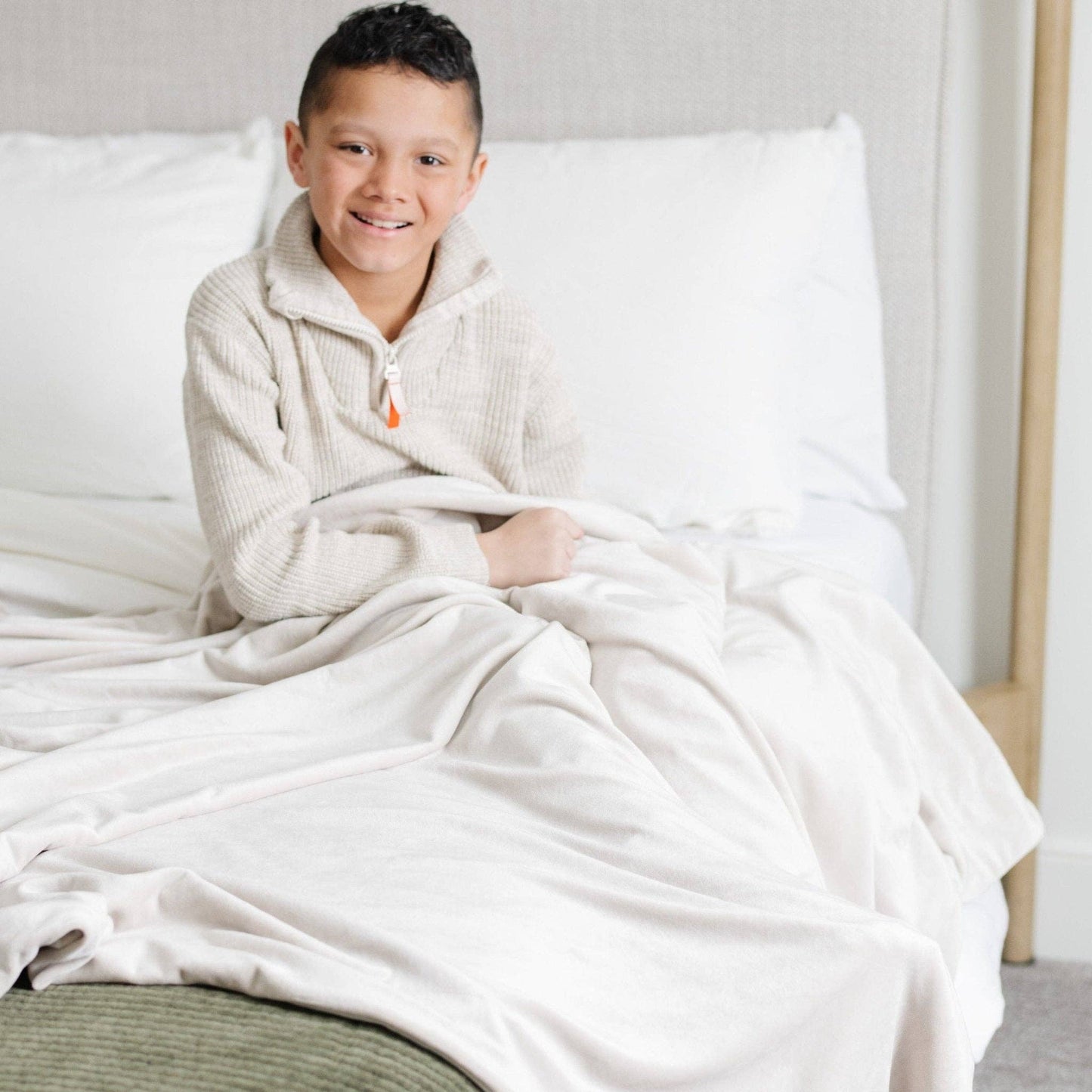 Saranoni - MINKY STRETCH RECEIVING BLANKETS: Grid